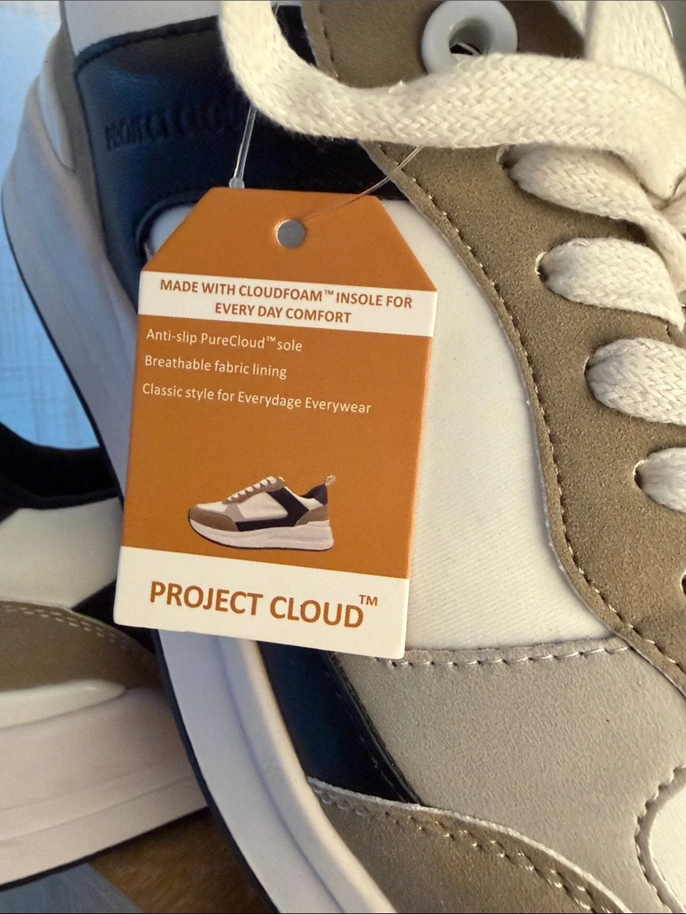 Project Cloud Kurt Neutral Tone Platform Sneakers - White, Taupe, Grey, Black